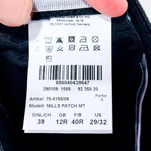 BRAX – Charcoal stretch skinny pants with faux leather waistband | Size 29 * - Picture 9 of 9